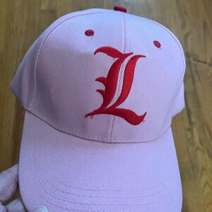 Pink and Red university of Louisville hat